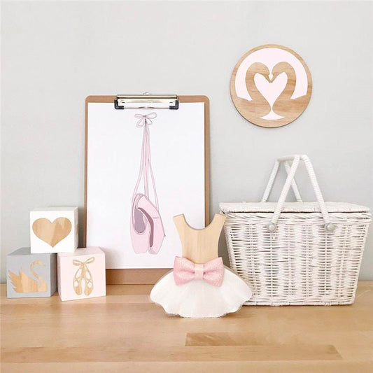 Déco fille danseuse - Robe rose