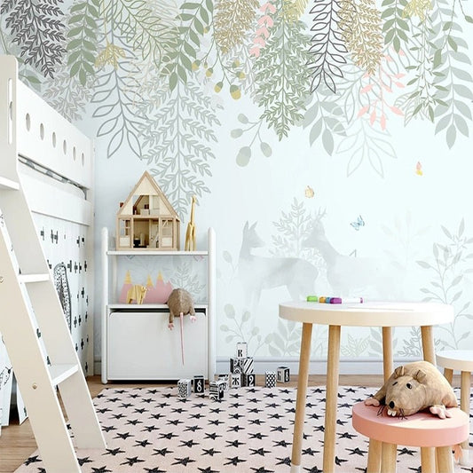 Papier Peint Motif Feuilles